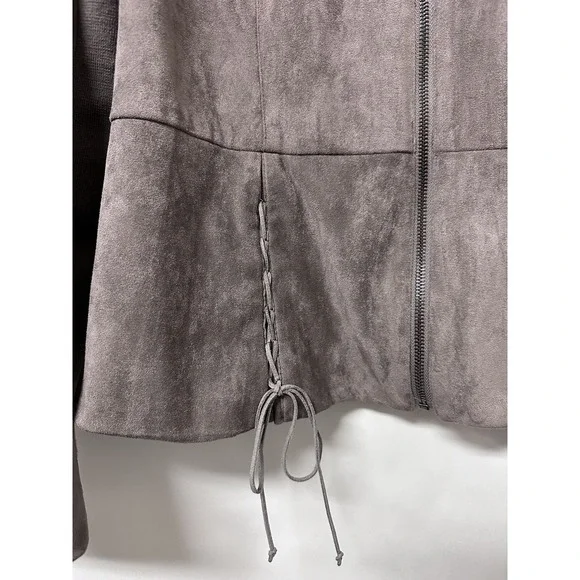 Kut From The Kloth Faux Suede Woman's Zip Jacket  ‎ (0065) - Picture 2 of 14